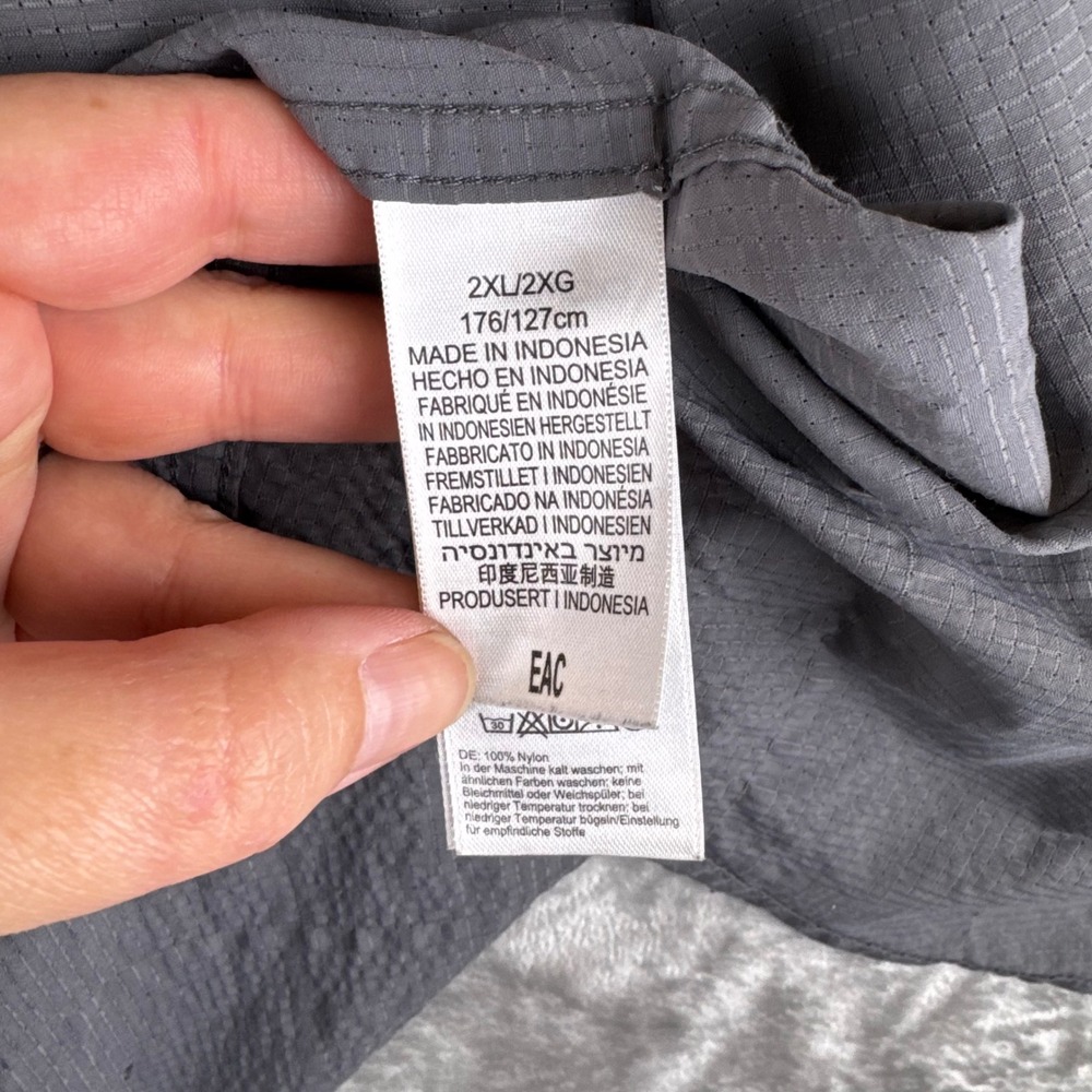 ExOfficio Button Down Shirt Mens 2XL Gray Short Sleeve Ripstop Hiking (1497) - Picture 4 of 11